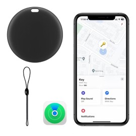 [Apple MFi Certified] LBPRT Air Tracker Tag 1 Pack, Smart Key Finder Work with Apple Find My (iOS Only, Android not Supported), Bluetooth Item Locator for Luggage Suitcase, Wallet. Replaceable Battery