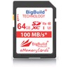 BigBuild Technology 64GB Ultra Fast U3 100MB/s Memory Card For