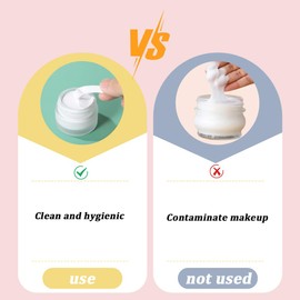 MOLZINY Pack of 5 Small Cosmetic Spatulas, Mini Cosmetic Spatula, Scoops, Cream Spatula, Eye Cream Massage Pen, for Mask, Face Cream, Lotions, Mixing, Sampling