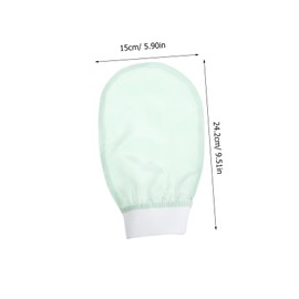 OHPHCALL Mud Bath Towel Bath Body Brushes Exfoliant Glove Body Scrubber Body Scrub Gloves Wash Gloves for Shower Bath Brushes Scrubbing Mitt Skin Cleaning Exfoliating Glove Silk Light Green