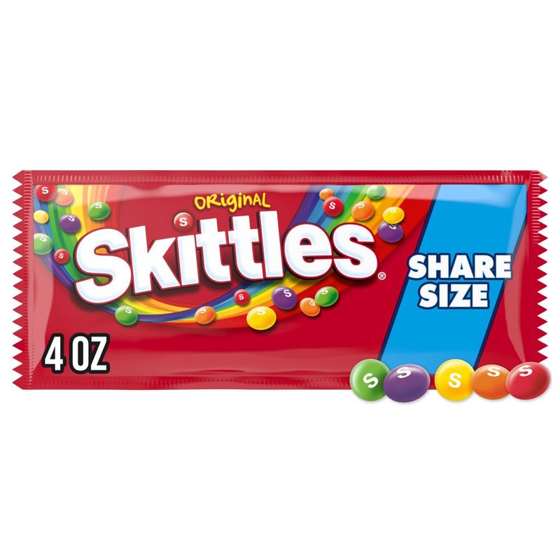 SKITTLES Original Chewy Candy, Share Size, 4 oz Bag