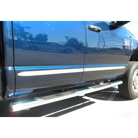 Made in USA! Compatible with 1998-2001 Dodge Ram Quad Cab Long Bed Body Side Molding Trim 1.5" Wide 4PC