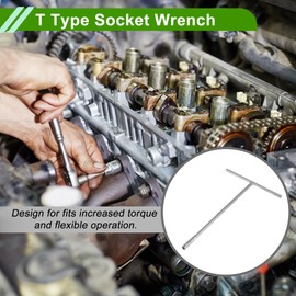 HOPESPANNER Universal 28x18cm Socket Wrench Durable Spanner Socket Remover Alloy Steel 1 Pc Hexagon 7mm for Car Motorcycle Dirtbike T-Handle Wrench Sleeve