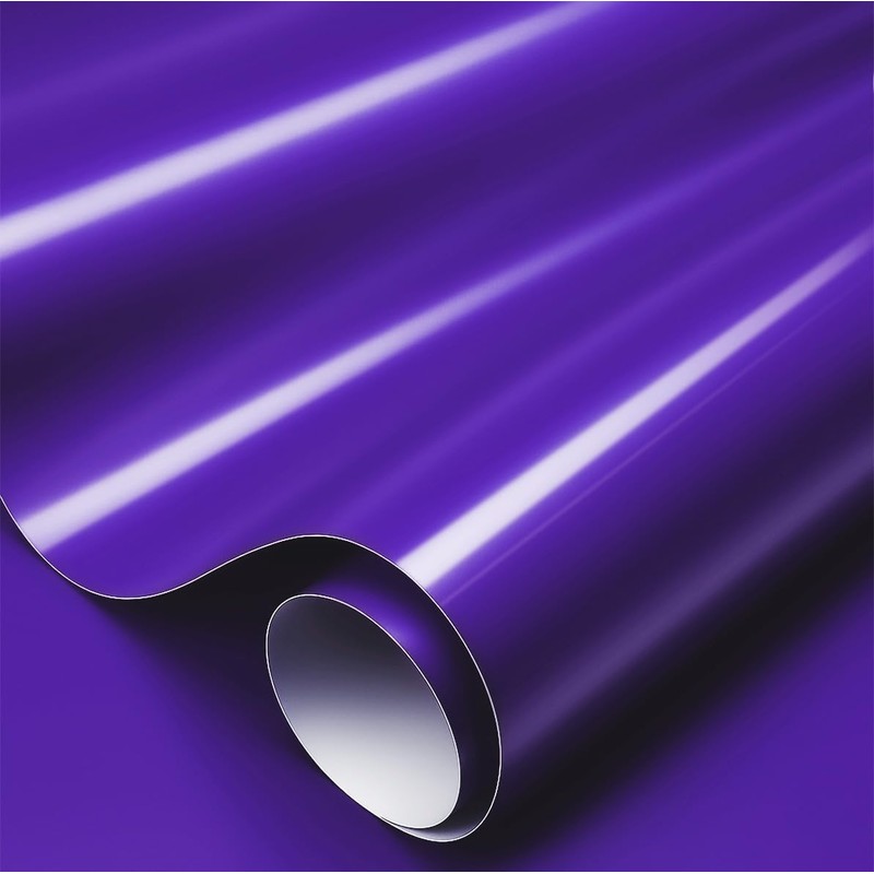 VViViD XPO Gloss Purple Vinyl Car Wrap Film Roll (15ft