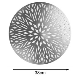 YöL Set of 6 Christmas Dinner Placemats & Silver Stag Napkin Rings Table Decor