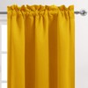 DWCN Yellow Blackout Valance Curtain for Kitchen Small Window -