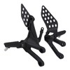 TCMT Sand Black Front Footrest Foot Pegs Bracket Set Fit
