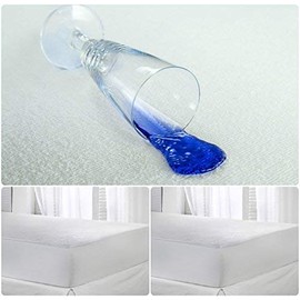 Voice7 Terry Waterproof Mattress Protector - Deep Fitted Sheet Style Terry Towelling Mattress Cover Base - 100% Cotton Non Noisy And Anti-Allergenic (Cot Bed (70 x 140 cm))