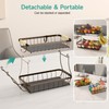 Sevenblue 3 Tier Fruit Basket for Kitchen Counter with 2