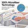 Miracle Microfiber Scrubbing Sponge, Blue Extra Scrubbing Power Sponge for