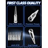M14x1.5 Spike Lug Nuts 20pcs Black Lug Nuts Compatible with
