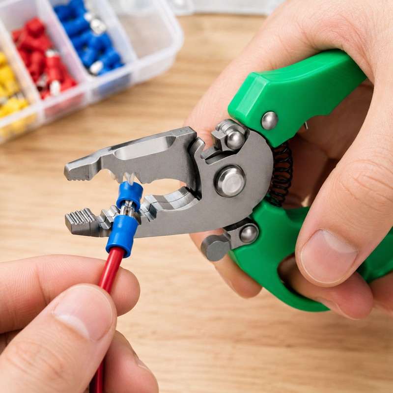 Multi-Function Wire Stripping Pliers for Electrical Work – Compact Cable