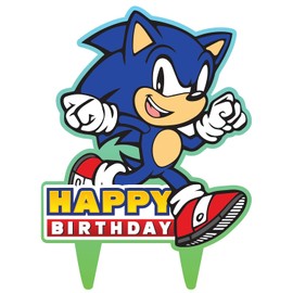 Decoración para tartas de cumpleaños de Sonic Gamer