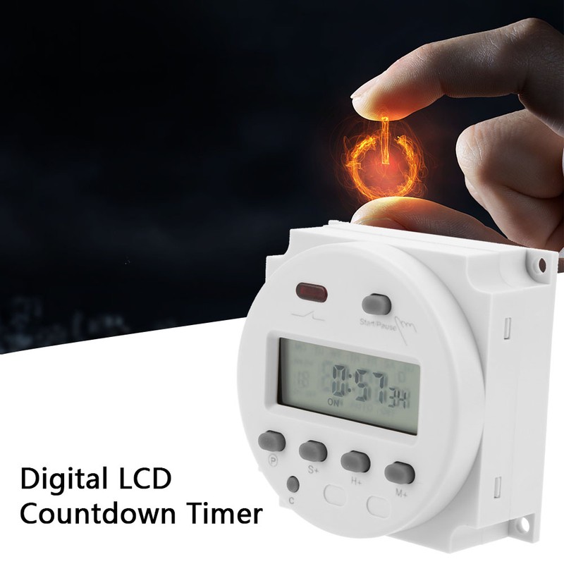 CN102A Digital LCD Electronic Timer Cycle Countdown Time Control Switch