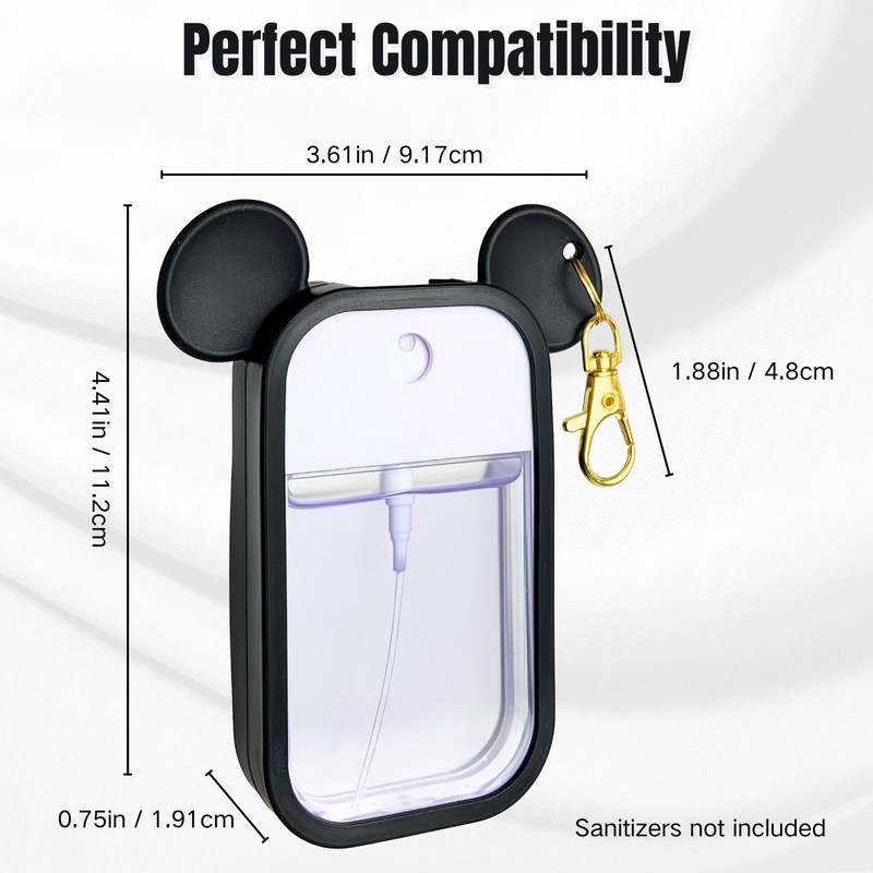CKONXE Mouse Design Silicone Case Compatible with Touchland Hand Sanitizer