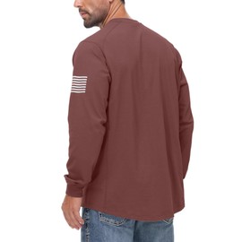 VANLENS FR Shirts for Men Stretch Patriot Baseball T-Shirt Work Shirt