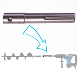 SDS MAX Earth Drill Adapter for Pile Drills, Poles, Fences. For Hand Drill, Use Your Hammer Drill as Well Drill, Earth Drill Adapter for Drills BLUMKRAFT