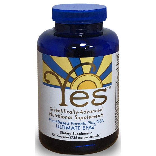 ULTIMATE EFAs Yes Parent Essential Oils Plant Based Organic Ingredients, Omega 3 6, Vegetarian So No Fishy Aftertaste, Keto Friendly, Based On The Peskin Protocol, 120 Capsules.