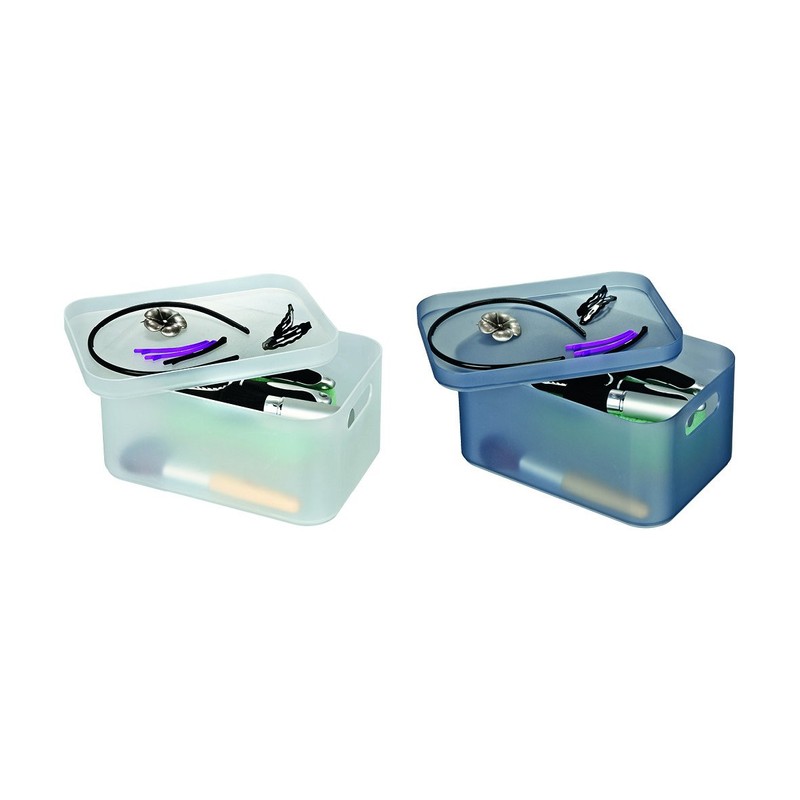 Wenko Ice Cube Bathroom Organiser, Grey, Large