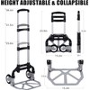 Folding Hand Truck Dolly Aluminum Folding Hand Cart Luggage Trolley