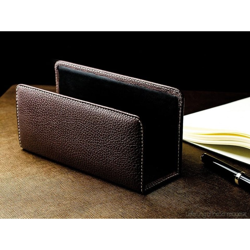 DELMON VARONE - Letter Stand Made of Premium Leather Soft