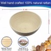 RoEsha Banneton Bread Proofing Basket 9" Oval Rattan Sourdough Basket