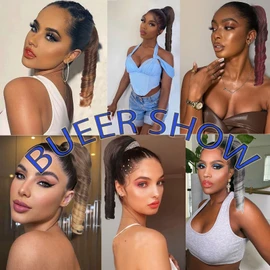 CINHOO Spiral Curls Hair Piece Gray Ponytail Hairpiece for Black Women Salt and Pepper Hair Extensions,Ringlets Curls Drawstring Ponytail for Black Women Fake Ponytail Victorian Hairstyles Short Gray Ponytail(1B/Gray)