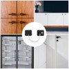 Kiwinvou 3P Black Children Safety Refrigerator Door Lock, Kids Security