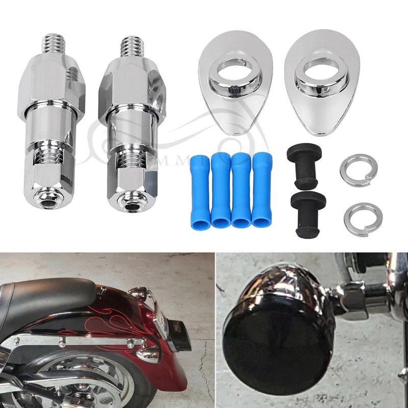 Unbranded Rear Turn Signal Light Relocation Mount Kit For Harley
