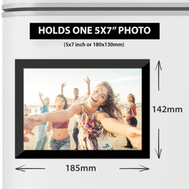 Shot2go Pack of 10 Magnetic Photo Frame Pockets 5x7 (Black)