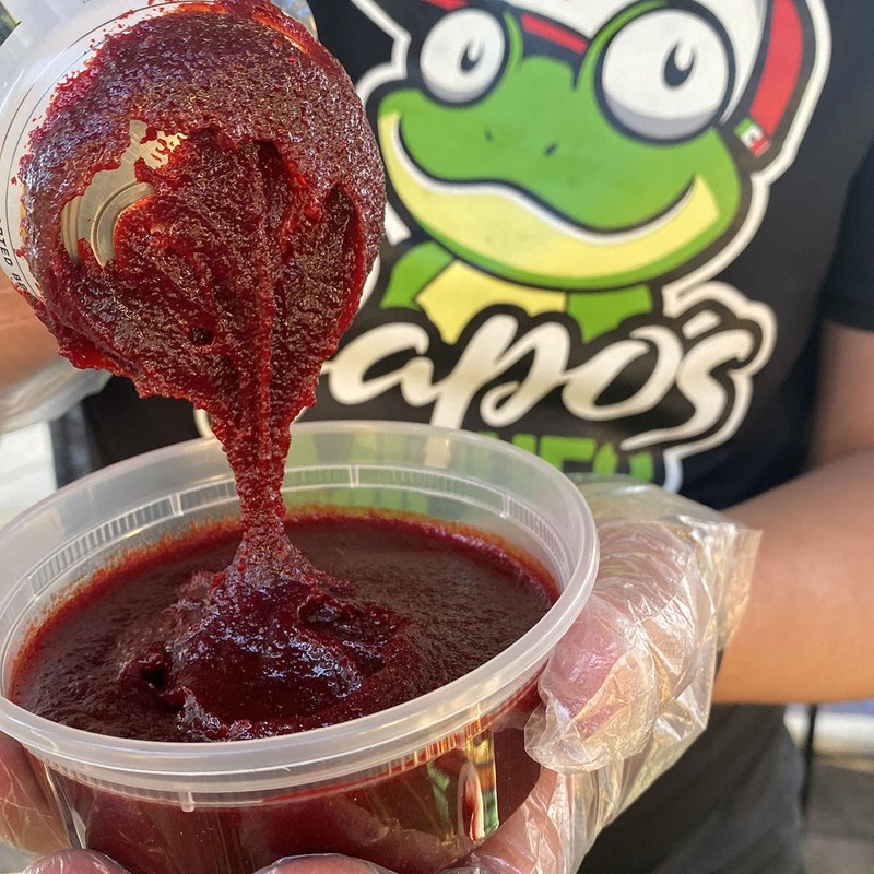 Sapo's Miches Chamoy Rim Rimming Paste Sauce Candy Dip for