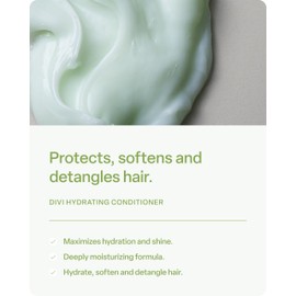 divi Moisturizing Conditioner for Women and Men - Softens, Detangles, and Strengthens Hair - Nourishing Formula for All Hair Types, Including Dry, Frizzy, and Color-Treated Hair - Travel Size, 2 Fl Oz