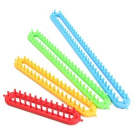 tooloflife 1PCS Looms Set, Knitting Craft Kit Long Knitting Loom For Sock Scarf Hat Maker(26cm Red)