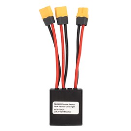 20V‑72V Parallel Battery Connector, Dual Battery Connector Adapter, Electric Double Battery Discharge Converter Dual Battery Discharge Converter for Electric (20A)