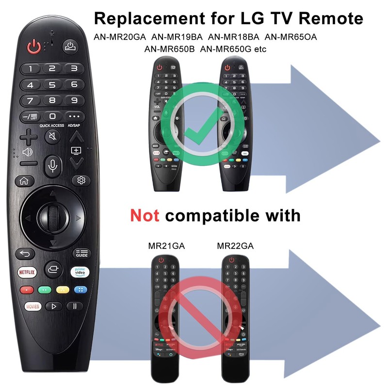 KQLHLHDYZ Remote Control for L-G Smart TV AKB75855501 Bluetooth Voice