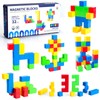 Coicok Pack of 32 Magnetic Building Blocks for Children, Magnetic