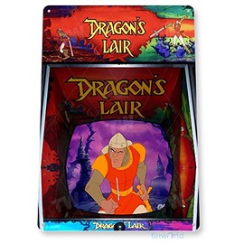 Tinworld TIN Sign “Dragon's Lair Arcade Shop Game Room Marquee Console Decor B067