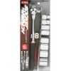 E-Value ESR-309H Socket Wrench Set, Drive: 0.37 inches (9.5 mm),