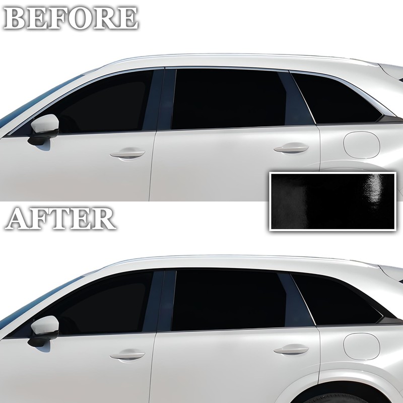 BOGAR TECH DESIGNS Side Window Trim Chrome Delete Overlay Compatible