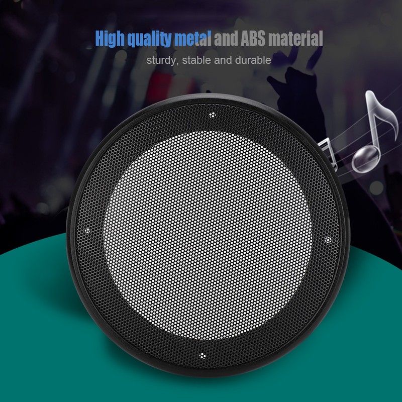 2 pcs 8 inch Audio Speaker Cover Decorative Circle Protective