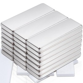 Pack of 20 Magnets Strong, Neodymium Magnets Extra Strong 30 x 10 x 3 mm Super Strong Rare Earth Magnets Rectangular for Notice Board, Kitchen Cabinet, Magnetic Board, Whiteboard