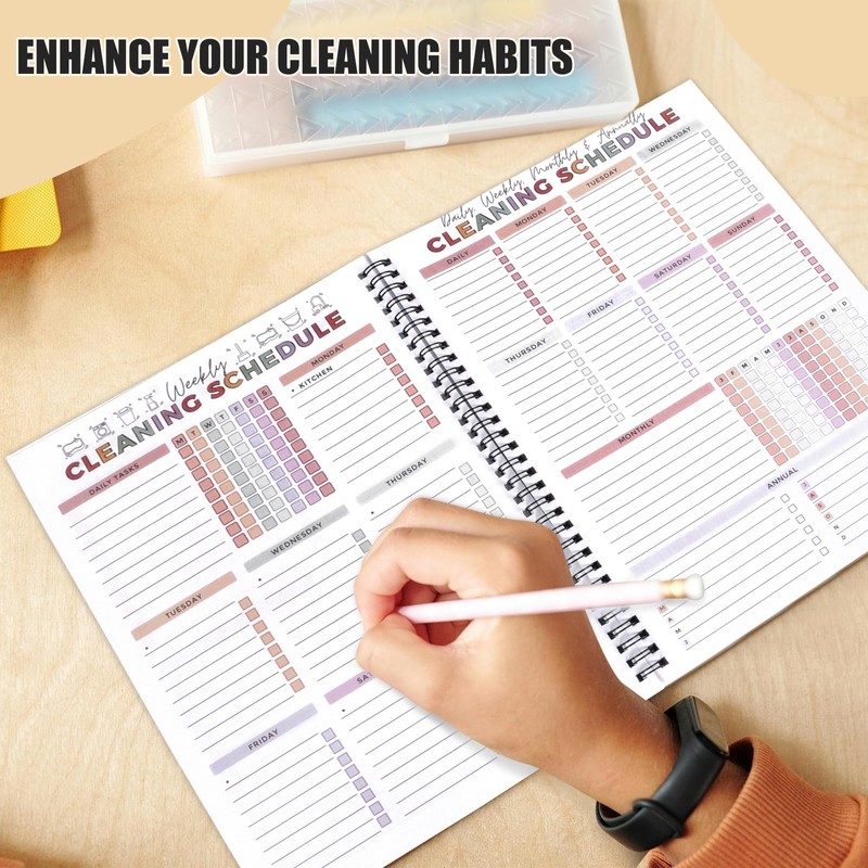 ADHD Cleaning Planner,Cleaning Schedule and Checklist Organizer,Bundle Household Cleaning Schedule
