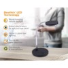 Bostitch Office VLED1800BK Metal Gooseneck LED Desk Lamp, Black