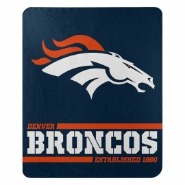 Northwest Denver Broncos 50" x 60" Split Wide Fleece Throw Blanket by Northwest