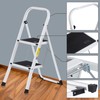 JungleA 2 Step Ladder Folding Step Stool,Small Foldable Home Step