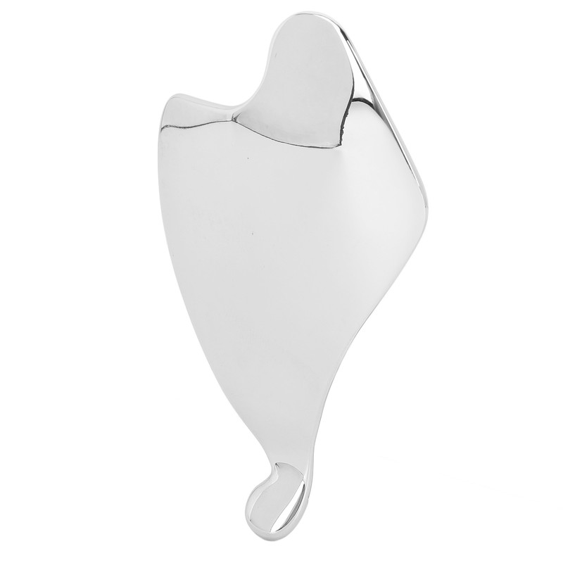Stainless Steel Gua Sha Board Puffiness Reduction Lymphatic Drainage Heart