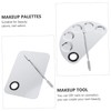 BIUDECO 2 Sets Stainless Steel Manicure Makeup with Spatulas Portable