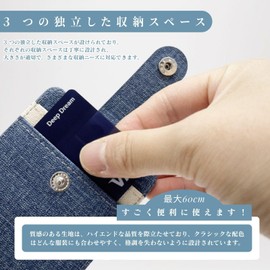 Commuter Pass Case with Reel for Men, Women, Shedding Prevention Band, For Kids, Unisex, Vertical, Reel, Stretchable, 3 Double-Sided, IC Card Case, Employee ID, PU Leather (Black)