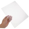 Operitacx 10 Pack Hard Plastic Photo Protectors Waterproof Document Page