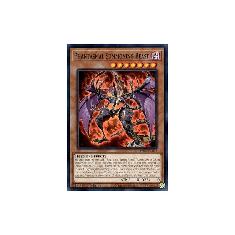 Phantasmal Summoning Beast - PHNI-EN014 - Common - 1st Edition